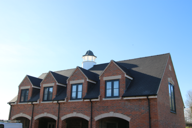 Dormers on a tiled roof