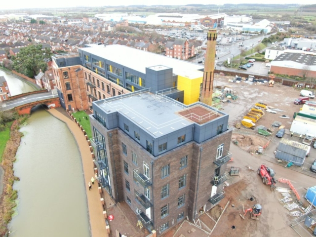 Flat roof refurbishment residential building