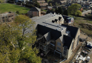 Pitched and flat roofing project